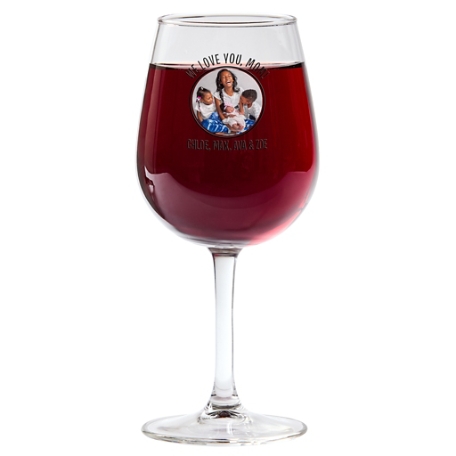 Photo Message Glassware - Wine Glass