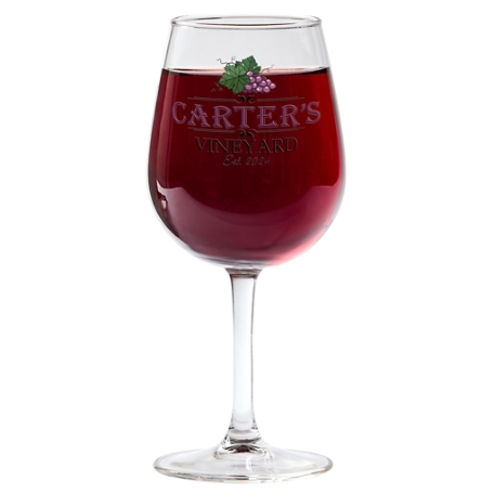 Vineyard Wine Glass