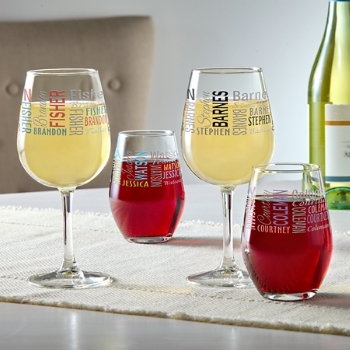 You Name It! Signature Wine Glass