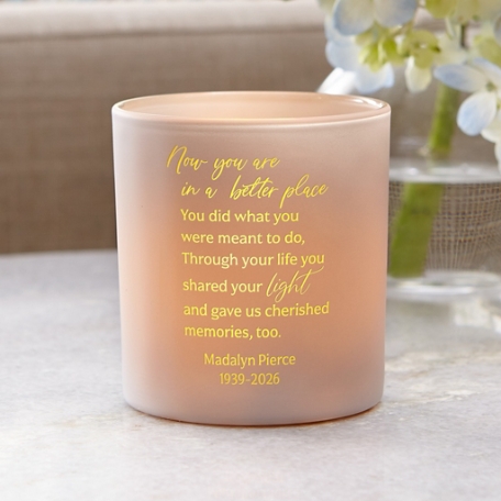 Light of My Life Memorial LED Votive Personalized Candle