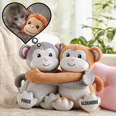 Love Like Punch Personalized Monkeys