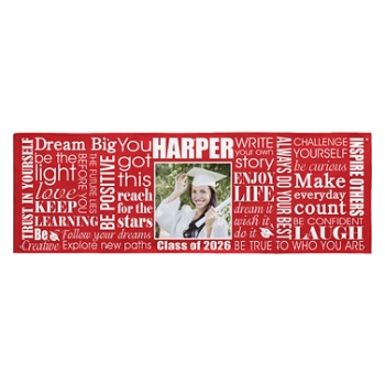 Dream Big Graduation Photo Banner-10ft-Red