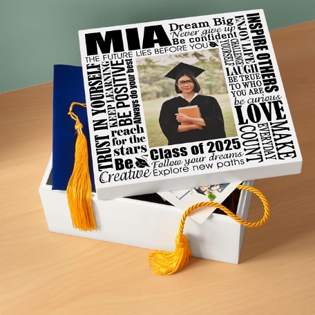 Dream Big Graduation Photo Keepsake Box