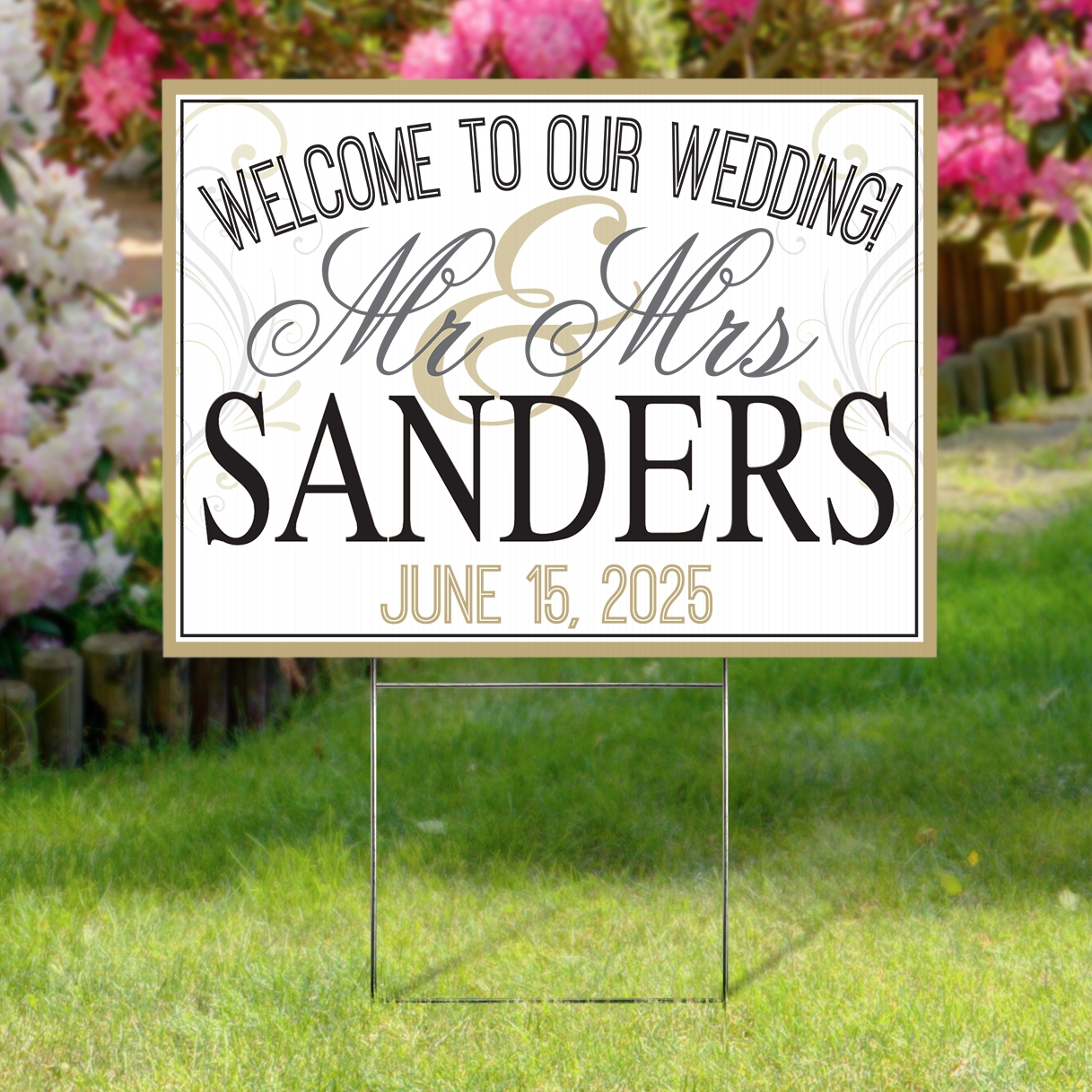 Wedding Yard Sign