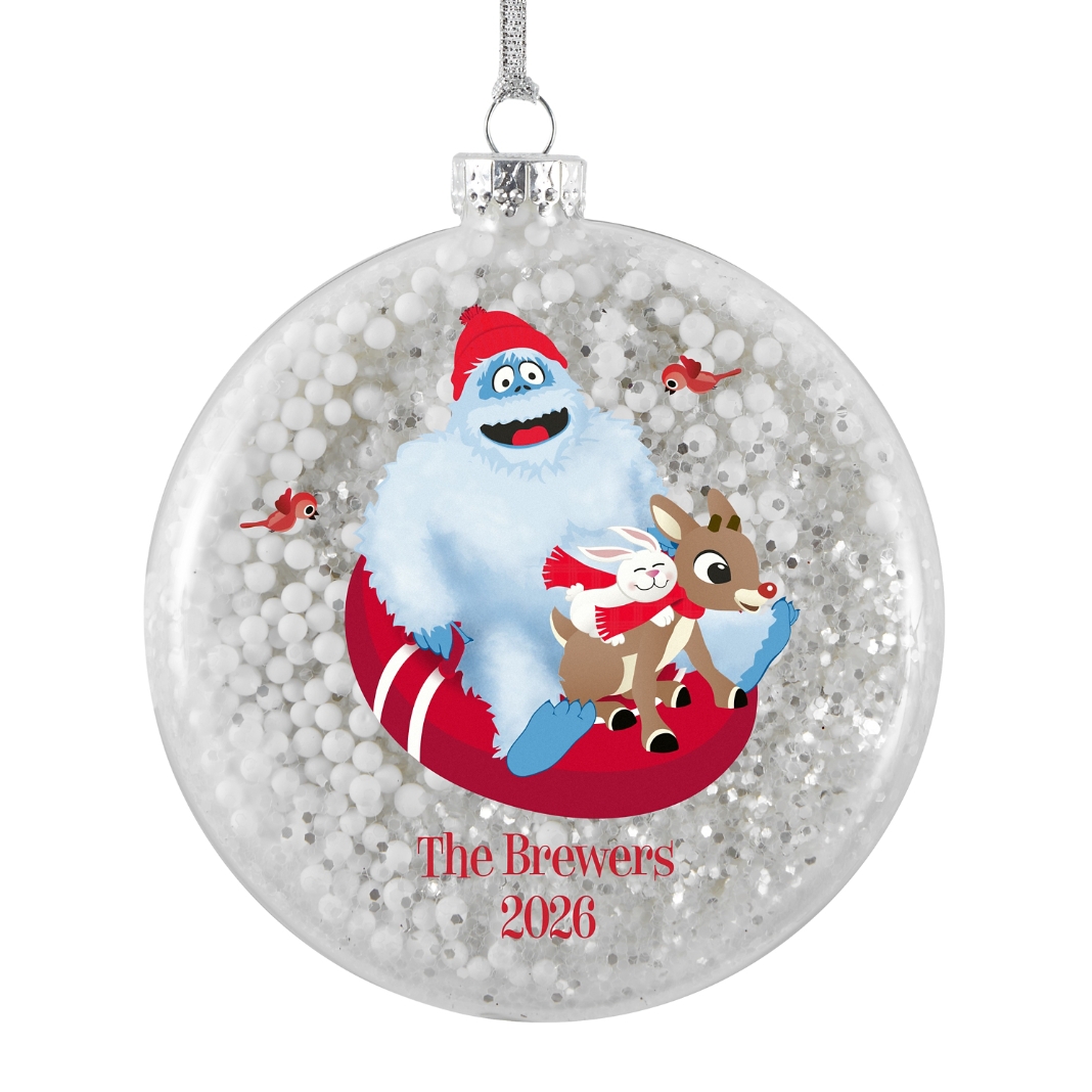 Rudolph® & Friends Glitter Glass Ornament - Bumble™ & Rudolph ...