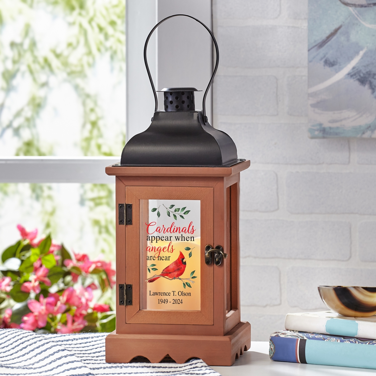 Cardinal Memorial LED Lantern