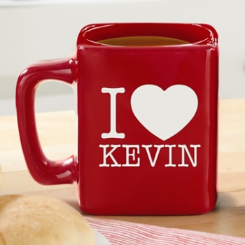 I Love...Red Square Mug