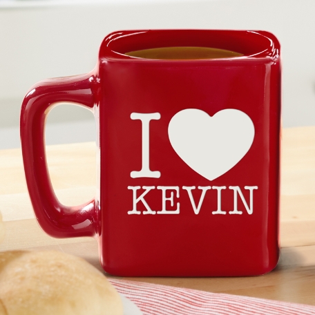 I Love...Red Square Mug