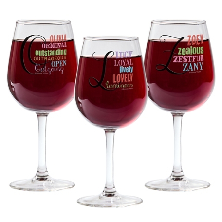 All About Her Wine Glass - Set of 3