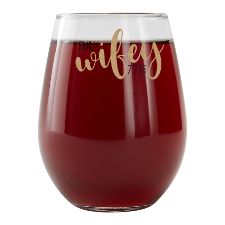 Better Half Stemless Wine Glass - Wifey
