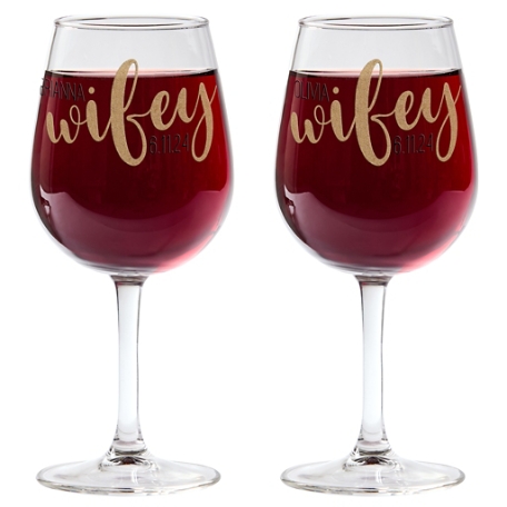 Better Half Wine Glasses Set - Wifey/Wifey