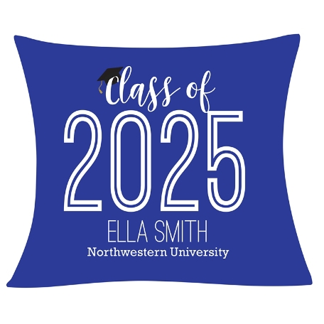 My Proud Year Graduation Pillow  - Blue