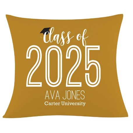 My Proud Year Graduation Pillow  - Gold