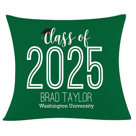 My Proud Year Graduation Pillow - Green