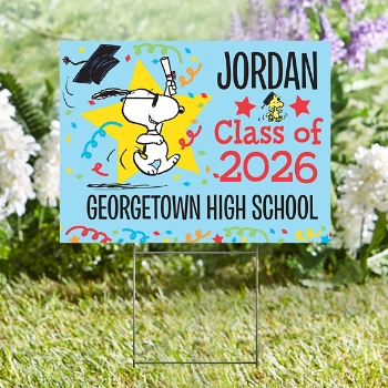 PEANUTS® You Did it Grad! 2-Sided Yard Sign
