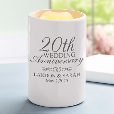 Our Wedding Anniversary Personalized LED Candle
