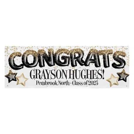 Fly High Graduation Banner - 8ft.