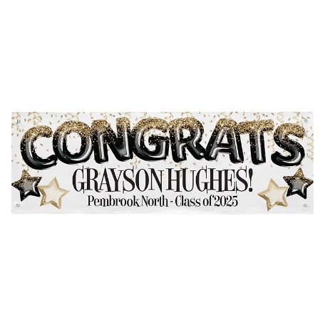 Fly High Graduation Banner - 6ft.
