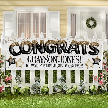Fly High Graduation Banner