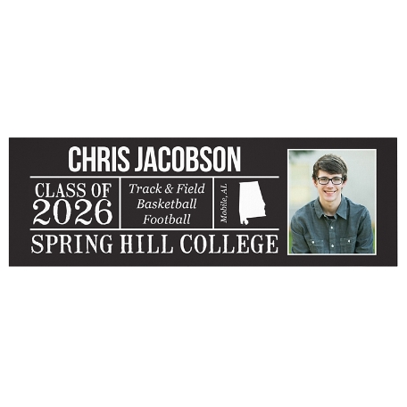 All About The Graduate Photo Canvas - Black