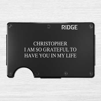 Ridge® Personalized Wallet Block Message