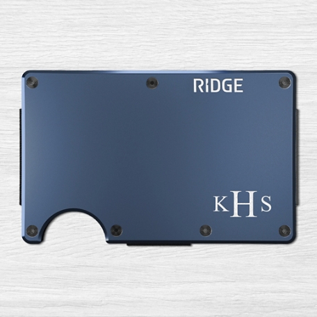 The Ridge® Engraved Wallet 3 Letter Monogram