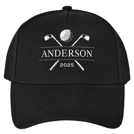 Golf Lover's Cap - Black