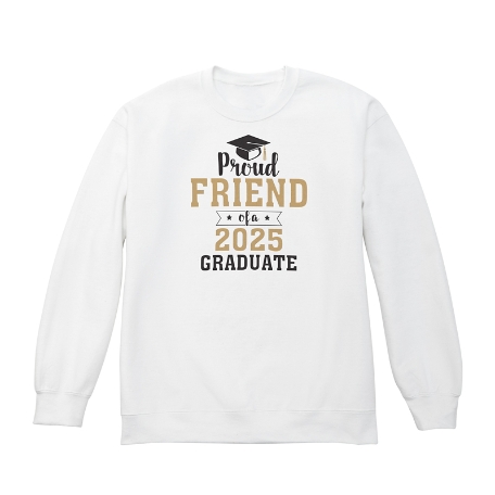 Proud Family Graduation Sweatshirt - Crew - White - S