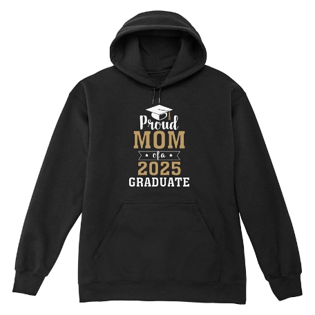 Proud Family Graduation Sweatshirt - Hooded - Black  - 2XL