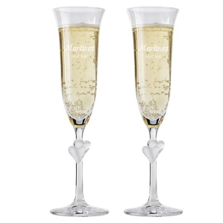 Two Hearts One Love Champagne Flute - Set of 2