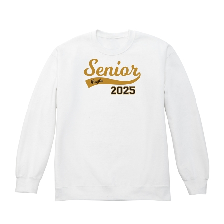 Senior Pride Sweatshirt - Crew - White - L