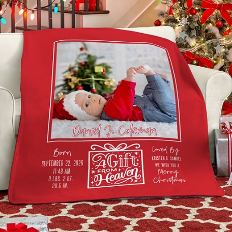 Gift From Heaven Photo Plush Blanket