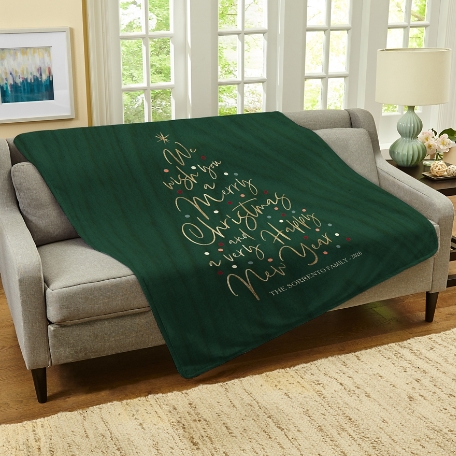 Merry Wishes Plush Blanket