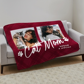 Pet Parent Photo Plush Blanket