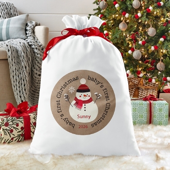 Baby's First Christmas Snowman Oversized Gift Bag