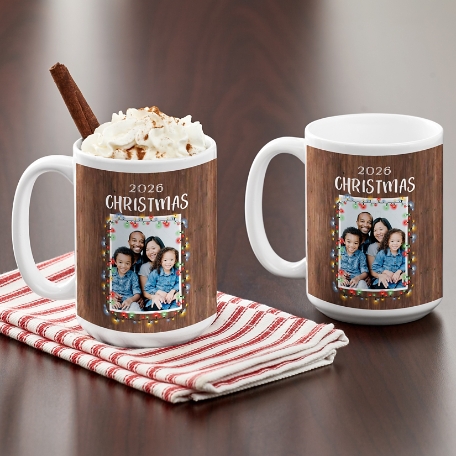 Merry & Bright Photo Mug