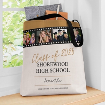 Graduation Memory Reel Tote Bag
