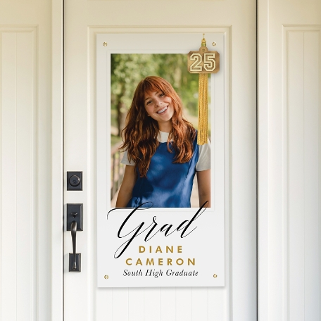 Hanging Tassel Graduation Photo Banner
