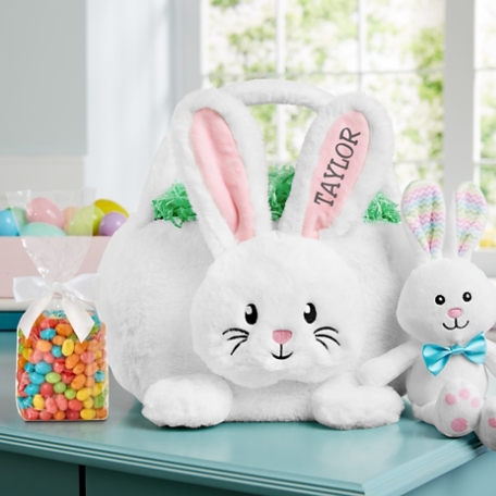 Extra Large Plush Bunny Basket