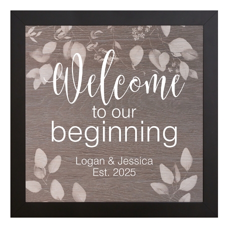 Our Beginning Canvas - 16X16 - Framed