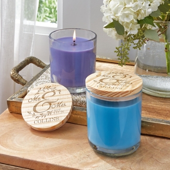 Together as One Wood Lid Candle