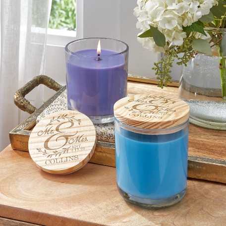 Together as One Wood Lid Candle
