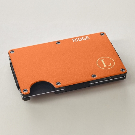 The Ridge® Engraved Wallet Circled Initial
