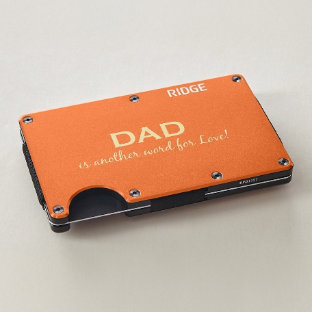 The Ridge® Engraved Wallet Title + Message