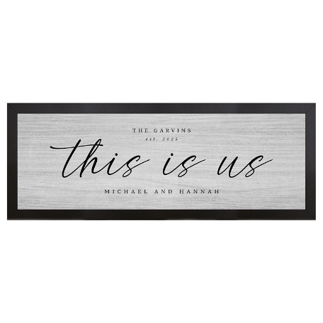 This Is Us Canvas - 9X27 - Framed - Gray