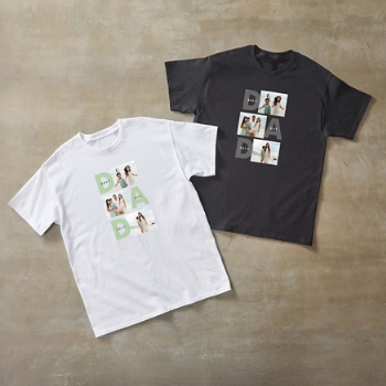 DAD Established Photo Collage T-Shirt
