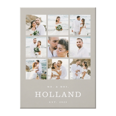 Infinite Love Photo Collage Canvas - 18x24 Unframed - Tan