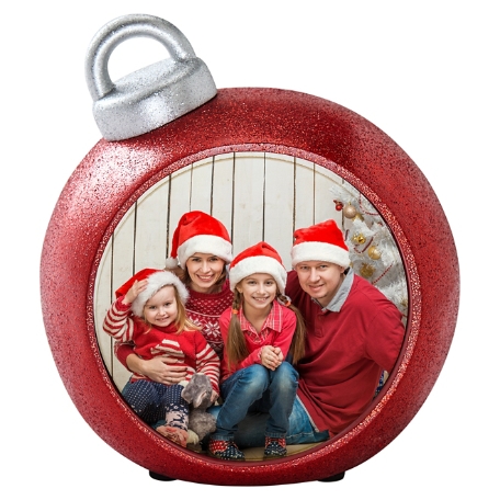 Glitter Light-Up Photo Table Top Ornament
