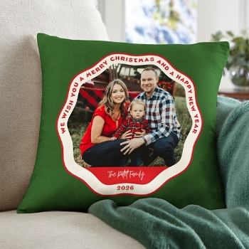 Christmas Wishes Photo Cushion