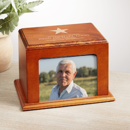 U.S. Army® Star Memorial Wood Frame Cremation Urn